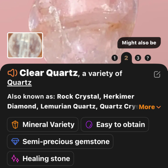 Stainless Steel Wide Hook Earrings Cherry Quartz & Clear Quartz Handmade - Picture 14 of 15